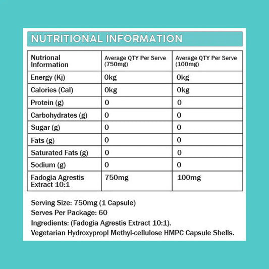 Fadogia Agrestis 250 mg - 60 Capsules