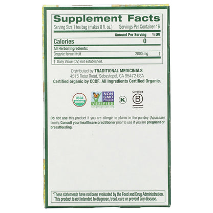 Fennel Tea, Organic-Herbal Teas-AlchePharma