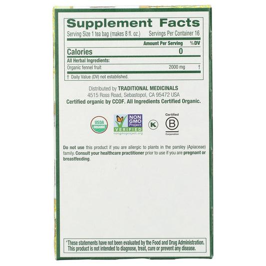 Fennel Tea, Organic-Herbal Teas-AlchePharma