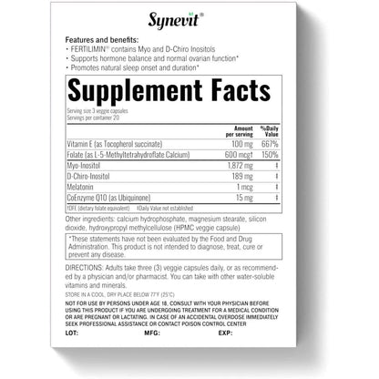 Fertilimin - Inositol Complex For Fertility Support - 60 Tablets-Women's Health-AlchePharma