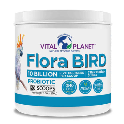 Flora Bird 10 Billion Probiotic 1.06 Oz. Powder-Pet Supplements-AlchePharma