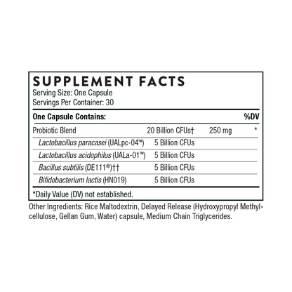 FloraSport 20B® 30 Capsules-AlchePharma