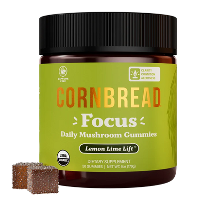 Focus Mushroom Gummy Lemon Lime Lift (30ct jar)