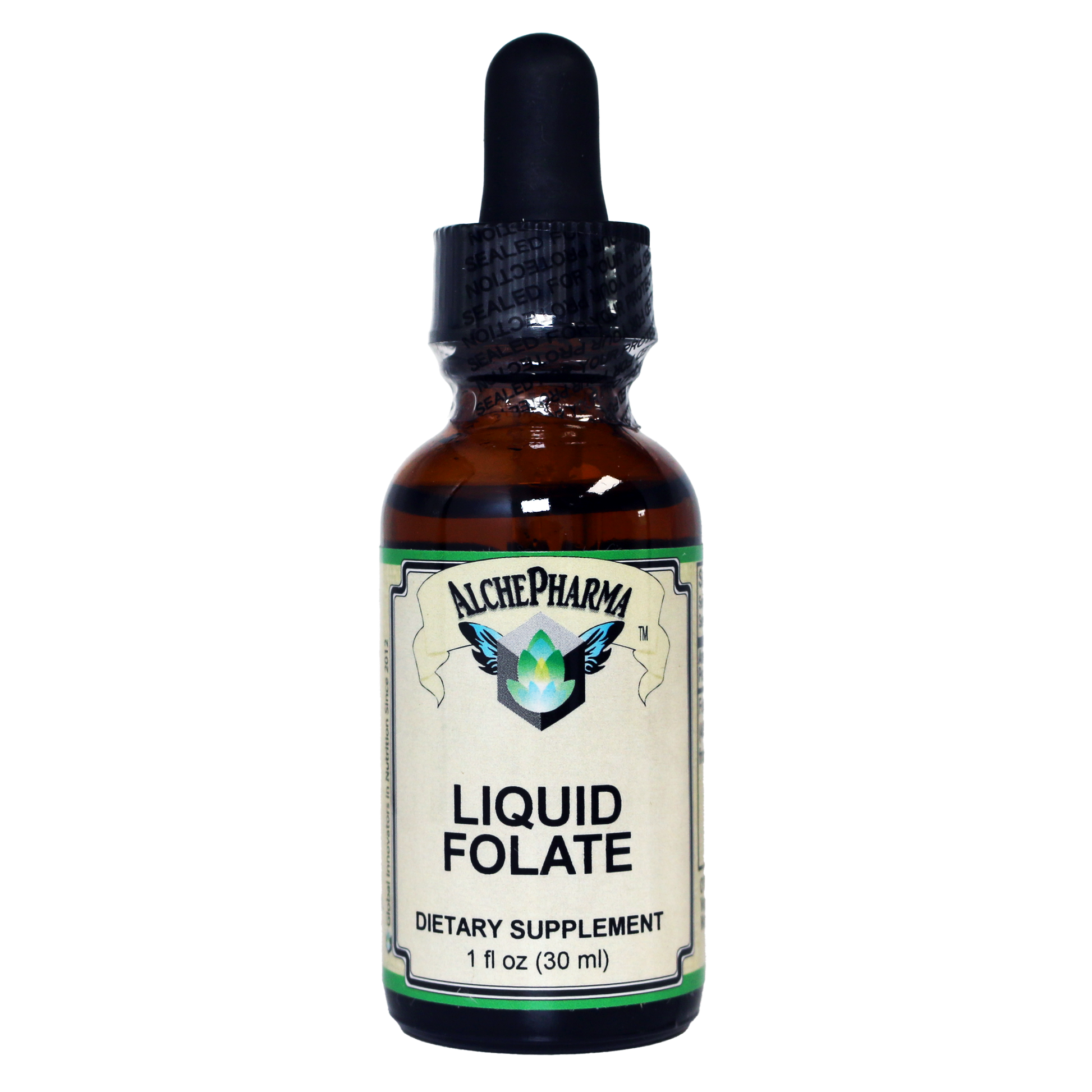 Folate Liquid [ 667 mcg DFE, 400 mcg of Folinic Acid ] 800 Servings-Vitamin-AlchePharma