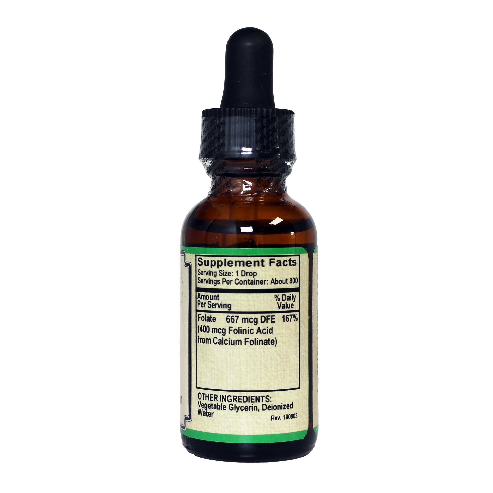 Folate Liquid [ 667 mcg DFE, 400 mcg of Folinic Acid ] 800 Servings-Vitamin-AlchePharma