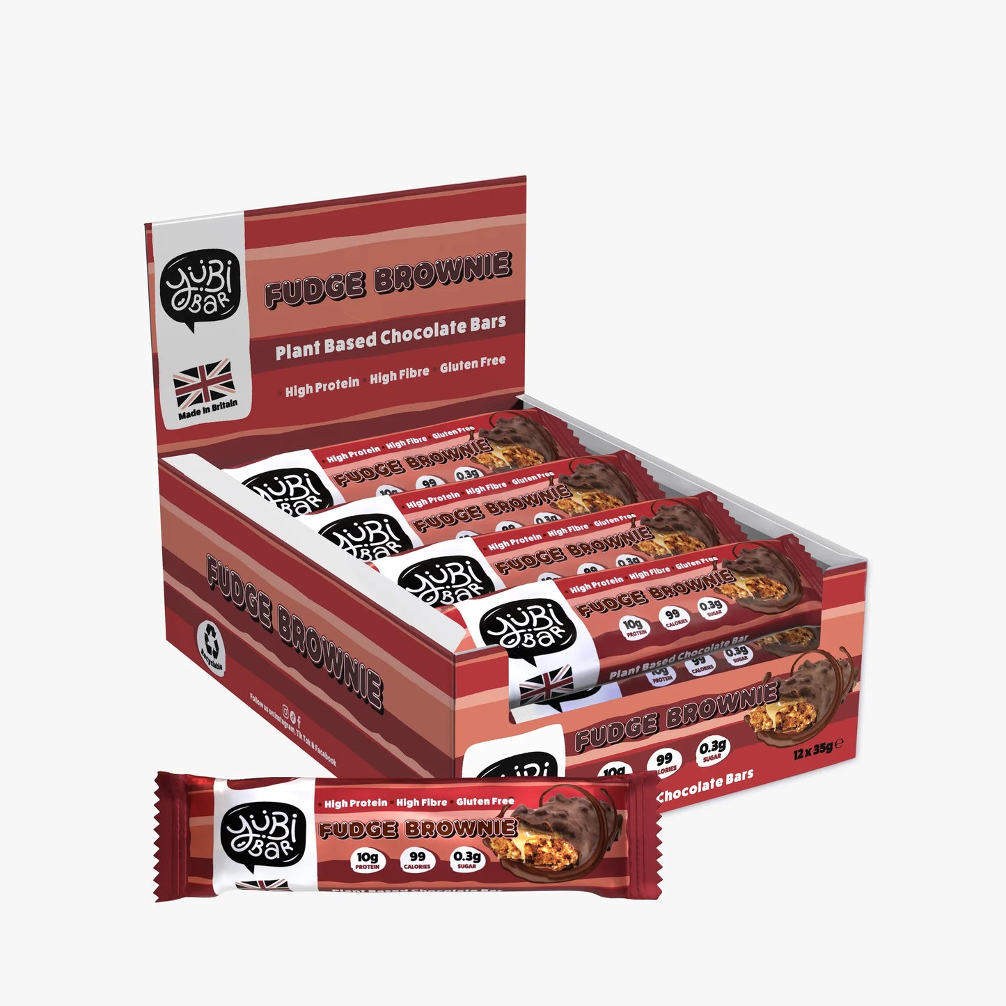 Yubi Plant Based Protein Bars - 7 Flavors