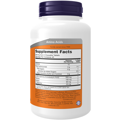 GABA Orange Flavor Chewable Tablets-Amino Acids-AlchePharma