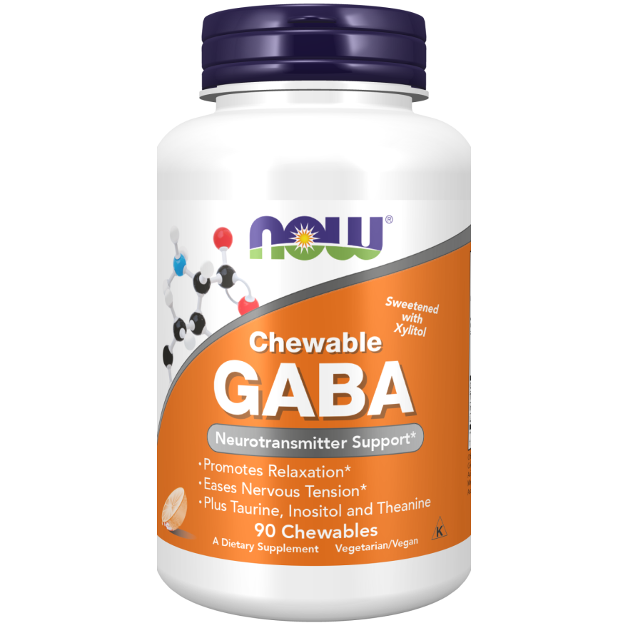 GABA Orange Flavor Chewable Tablets-Amino Acids-AlchePharma