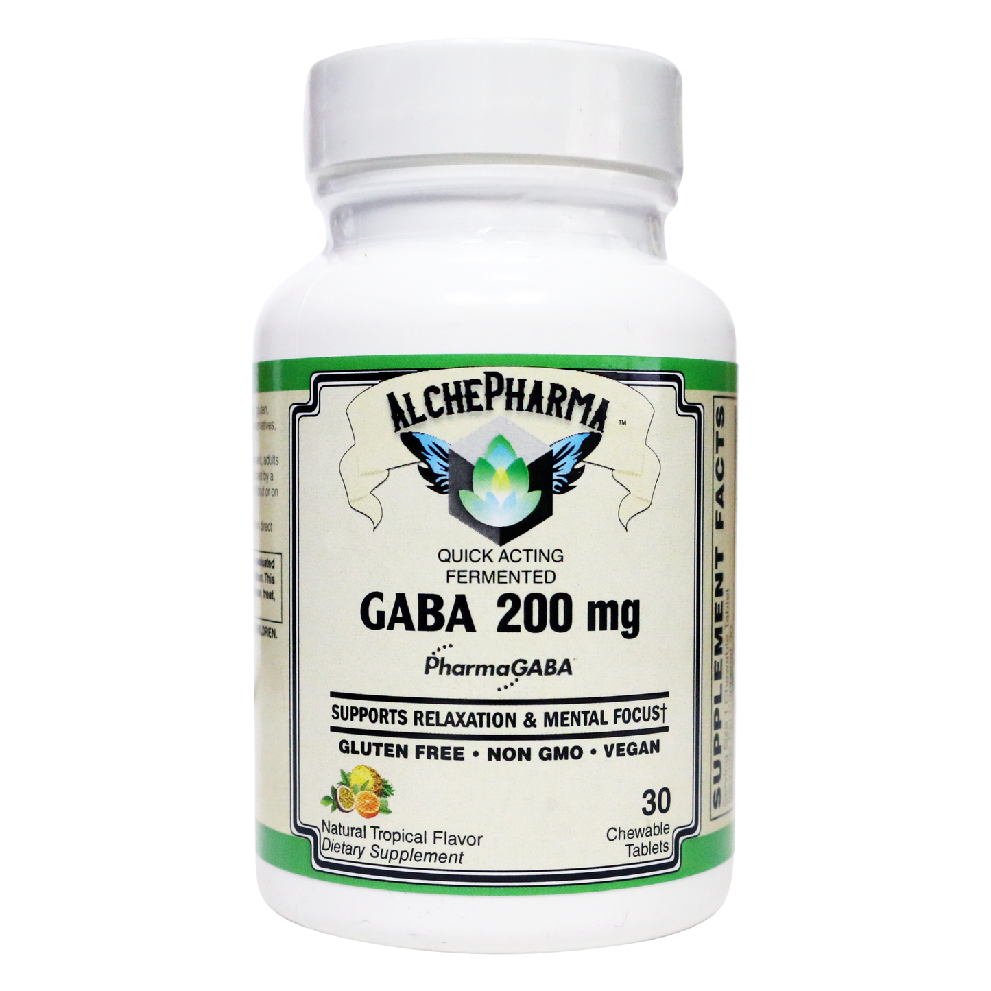 GABA - PharmaGABA® Fermented Vegan Quick Acting Chewable-Vitamins & Supplements-AlchePharma