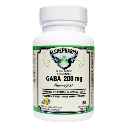 GABA - PharmaGABA® Fermented Vegan Quick Acting Chewable-Vitamins & Supplements-AlchePharma