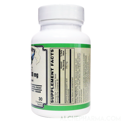 GABA - PharmaGABA® Fermented Quick Acting Chewable-Vitamins & Supplements-AlchePharma