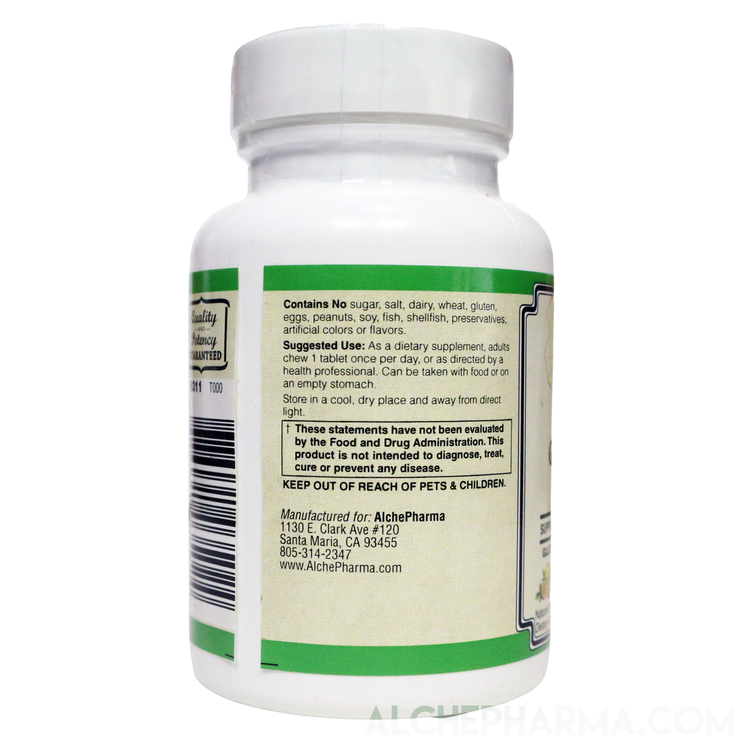 GABA - PharmaGABA® Fermented Quick Acting Chewable-Vitamins & Supplements-AlchePharma