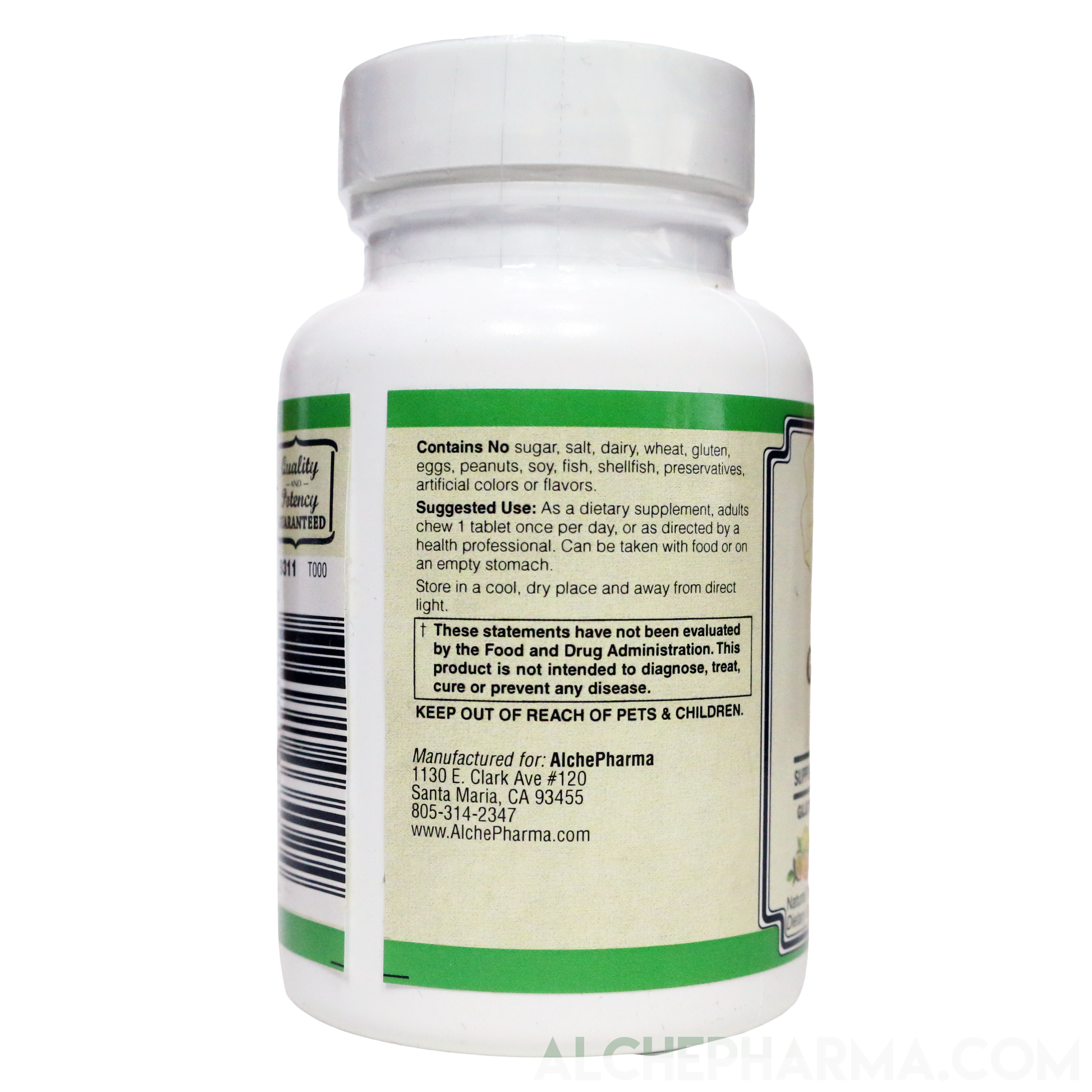 GABA - PharmaGABA® Fermented Quick Acting Chewable-Vitamins & Supplements-AlchePharma