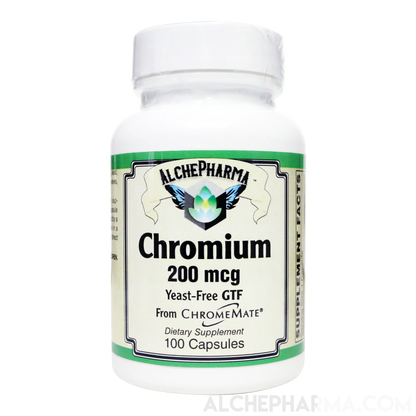 Chromium 200 Mcg -Yeast Free GTF from ChromeMate® - 100 Capsules