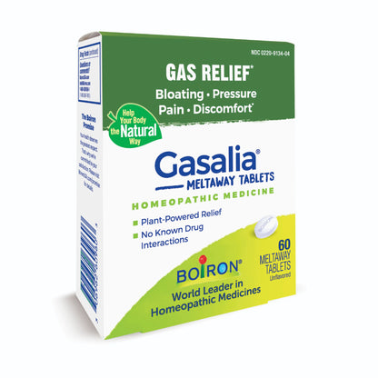 Gasalia - Gas Relief Homeopathic - 60 Meltaway Tablets