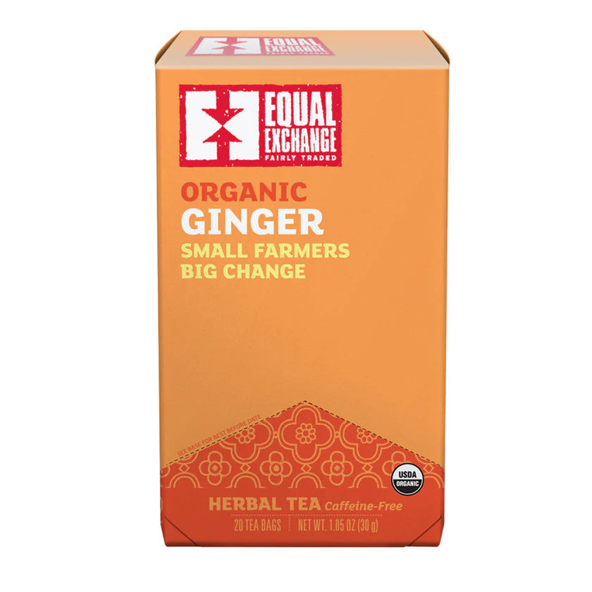 Ginger Tea - Organic, Caffeine-Free - 20 Tea Bags