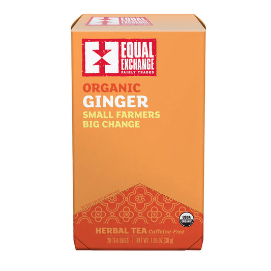 Ginger Tea - Organic, Caffeine-Free - 20 Tea Bags