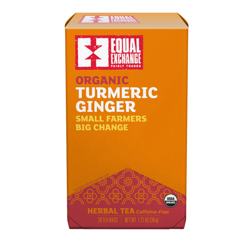 Turmeric Ginger Tea - Organic, Caffeine-Free - 20 Tea Bags