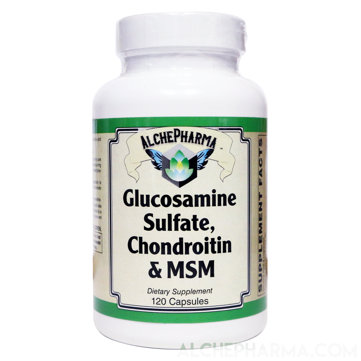 Glucosamine Sulfate, Chondroitin & MSM Capsules ( 4 Cap High Potency Formula )-Vitamins & Supplements-AlchePharma