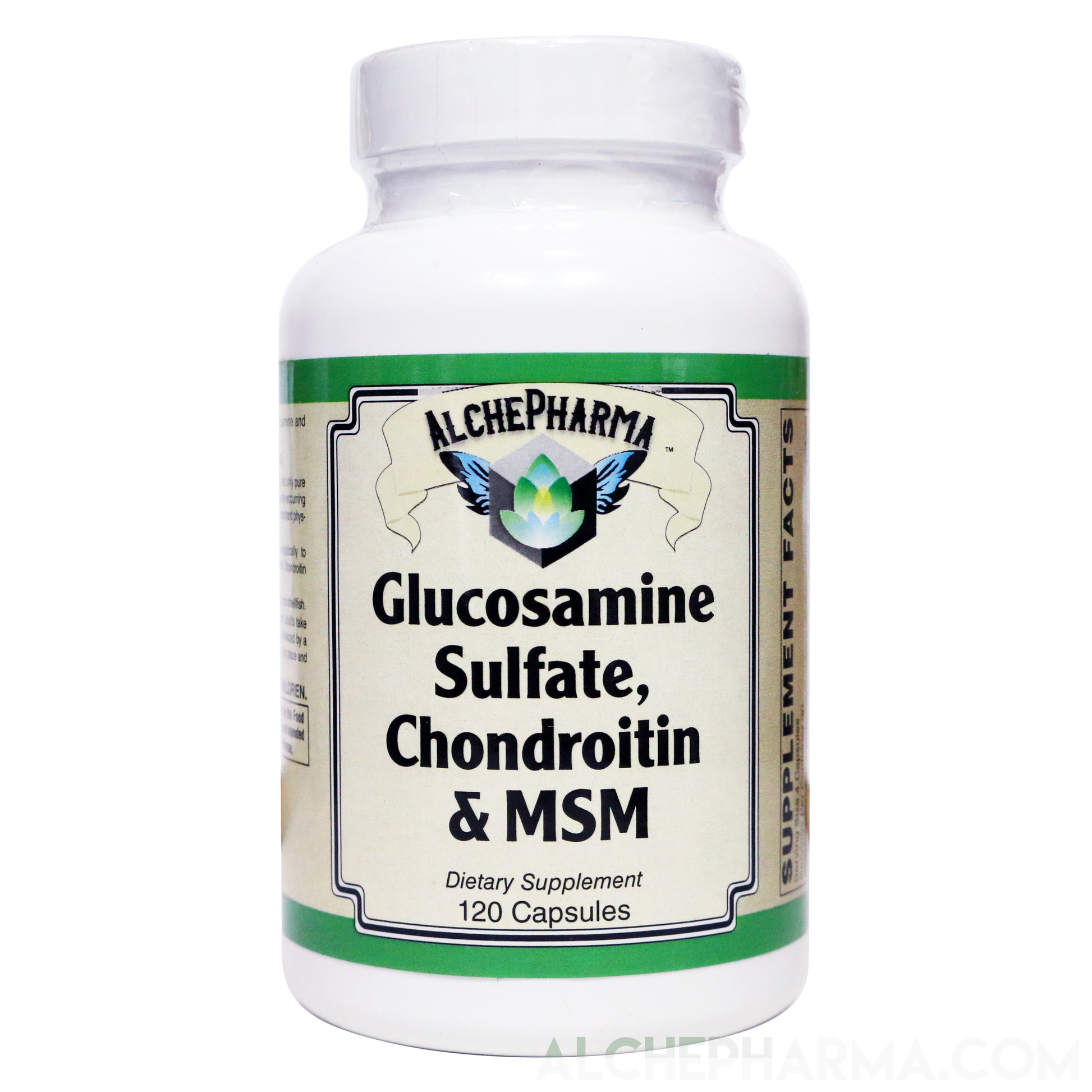 Glucosamine Sulfate, Chondroitin & MSM Capsules ( 4 Cap High Potency Formula )-Vitamins & Supplements-AlchePharma