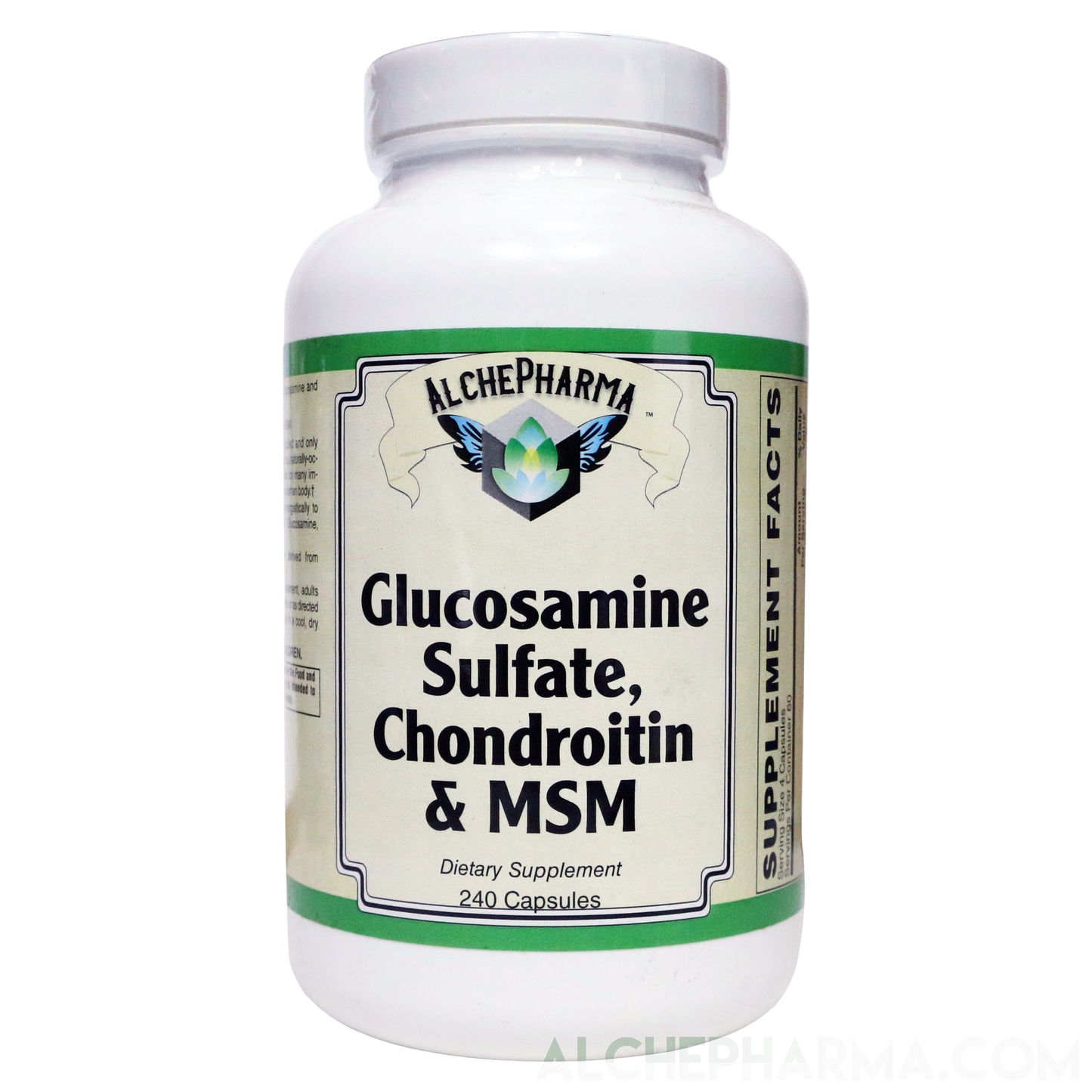 Glucosamine Sulfate, Chondroitin & MSM Capsules ( 4 Cap High Potency Formula )-Vitamins & Supplements-AlchePharma