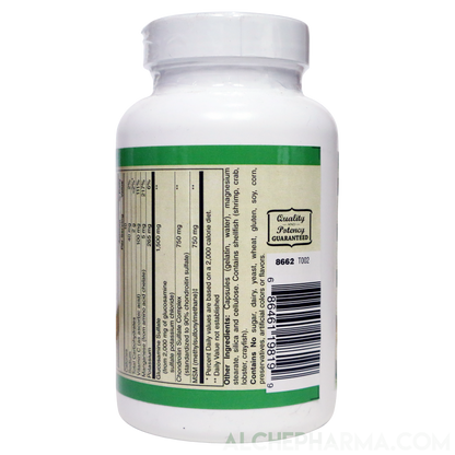 Glucosamine Sulfate, Chondroitin & MSM Capsules ( 4 Cap High Potency Formula )-Vitamins & Supplements-AlchePharma