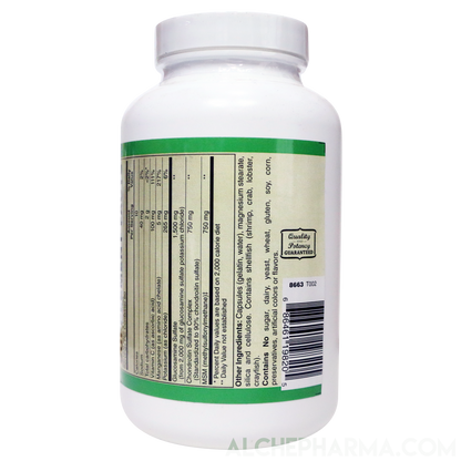 Glucosamine Sulfate, Chondroitin & MSM Capsules ( 4 Cap High Potency Formula )-Vitamins & Supplements-AlchePharma