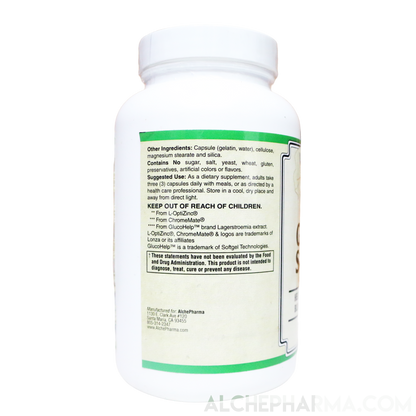 Glucose Support a Lagerstroemia speciosa, Gymnema sylvestre Vitamin Complex-Vitamins & Supplements-AlchePharma