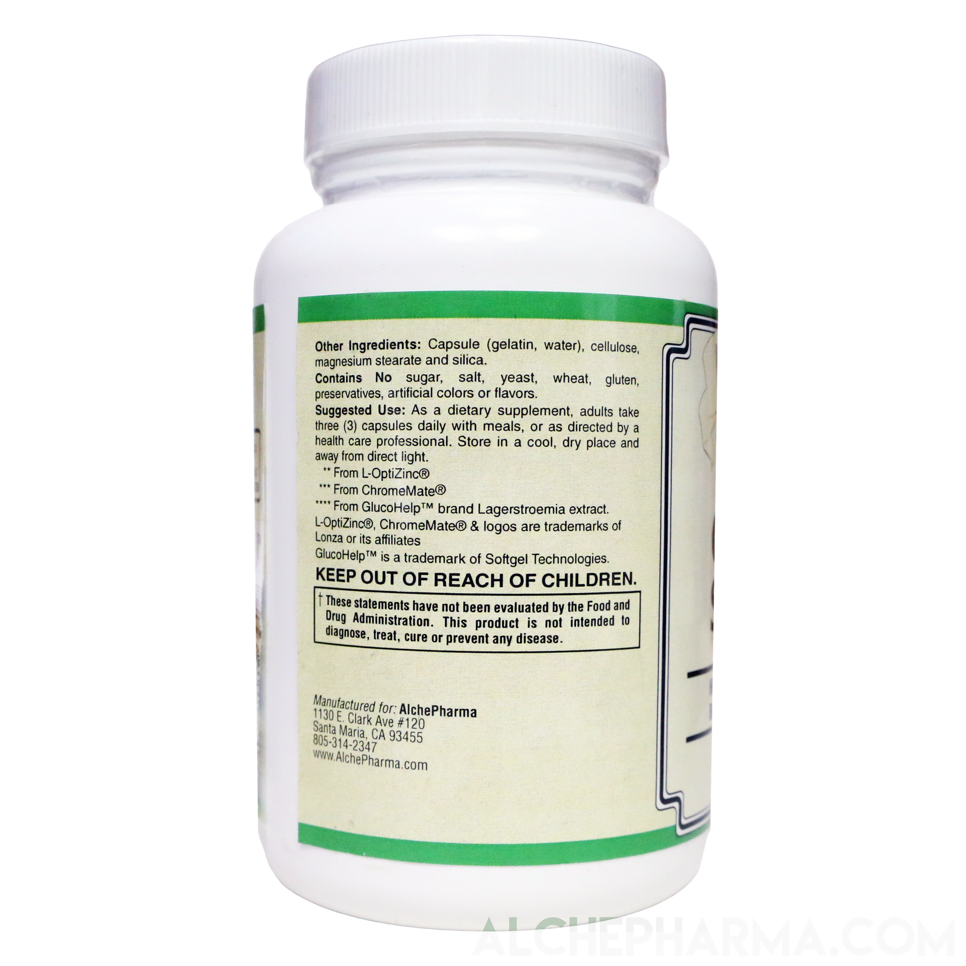 Glucose Support a Lagerstroemia speciosa, Gymnema sylvestre Vitamin Complex-Vitamins & Supplements-AlchePharma