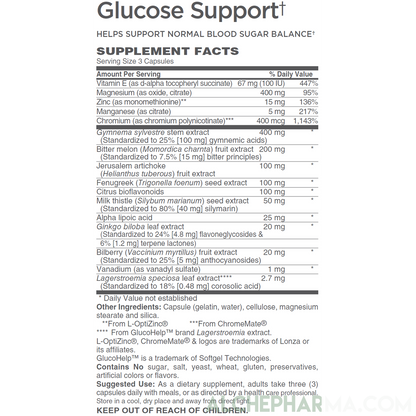 Glucose Support a Lagerstroemia speciosa, Gymnema sylvestre Vitamin Complex-Vitamins & Supplements-AlchePharma