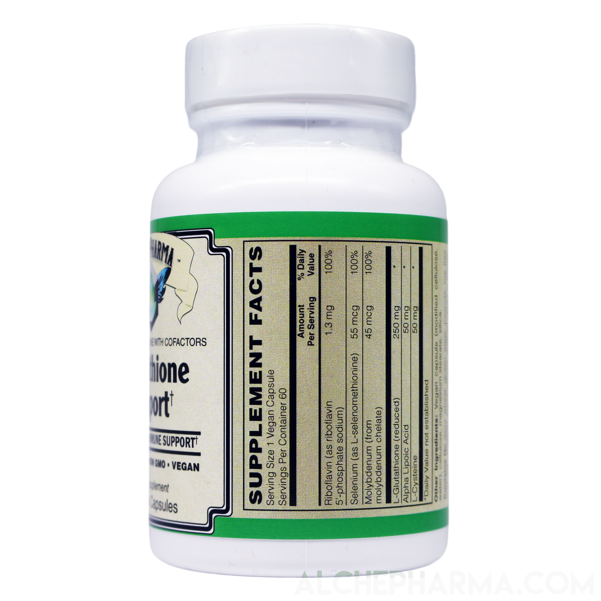 Glutathione (Reduced) with Cofactors Vegan-Vitamins & Supplements-AlchePharma