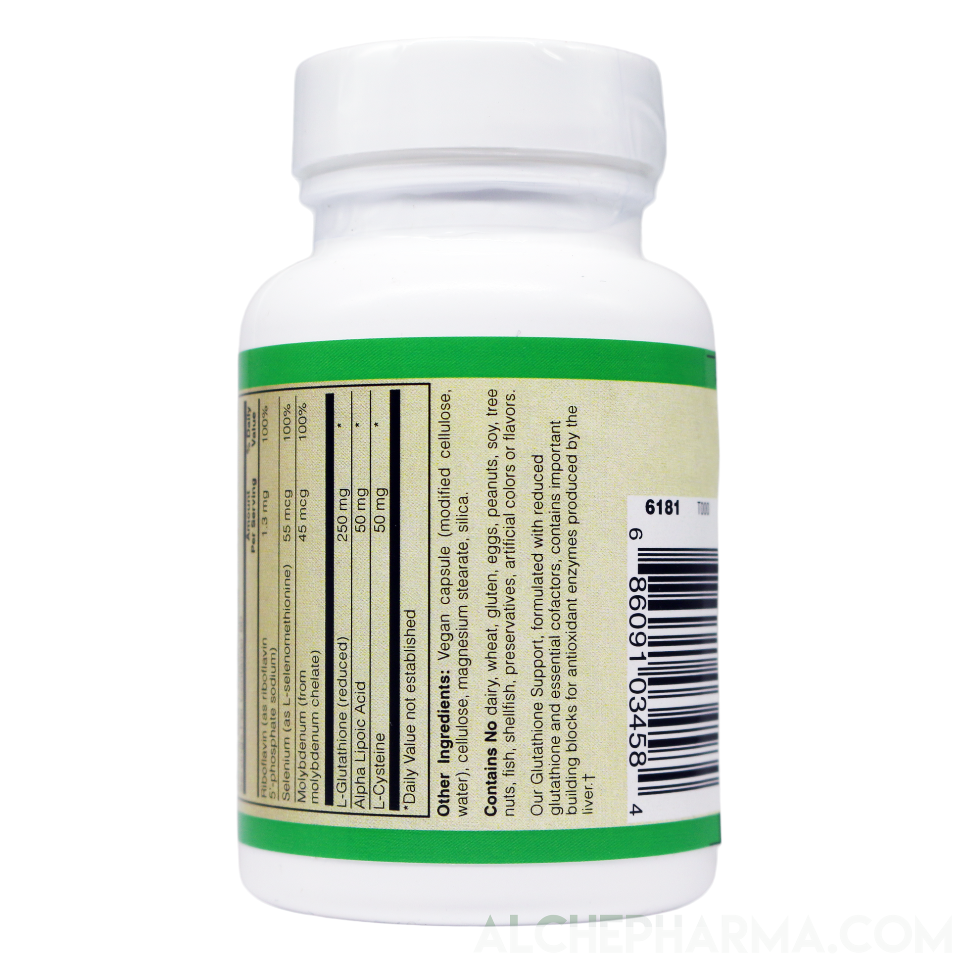 Glutathione (Reduced) with Cofactors Vegan-Vitamins & Supplements-AlchePharma