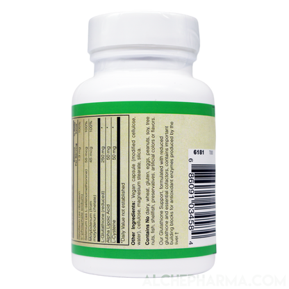 Glutathione (Reduced) with Cofactors Vegan-Vitamins & Supplements-AlchePharma