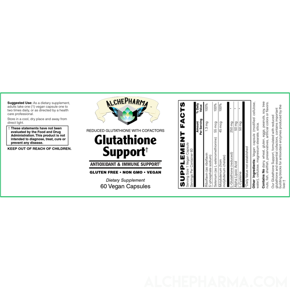Glutathione (Reduced) with Cofactors Vegan-Vitamins & Supplements-AlchePharma