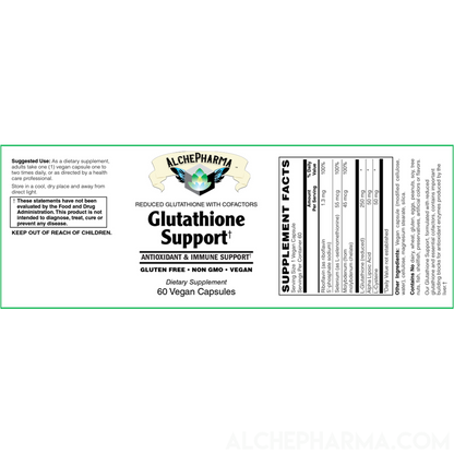 Glutathione (Reduced) with Cofactors Vegan-Vitamins & Supplements-AlchePharma