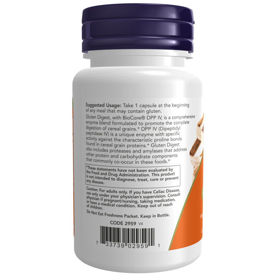 Gluten Digest Veg Capsules-Digestive Support-AlchePharma