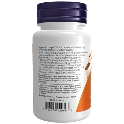 Gluten Digest Veg Capsules-Digestive Support-AlchePharma