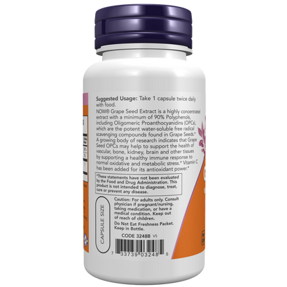 Grape Seed 100 mg Veg Capsules-Antioxidants-AlchePharma