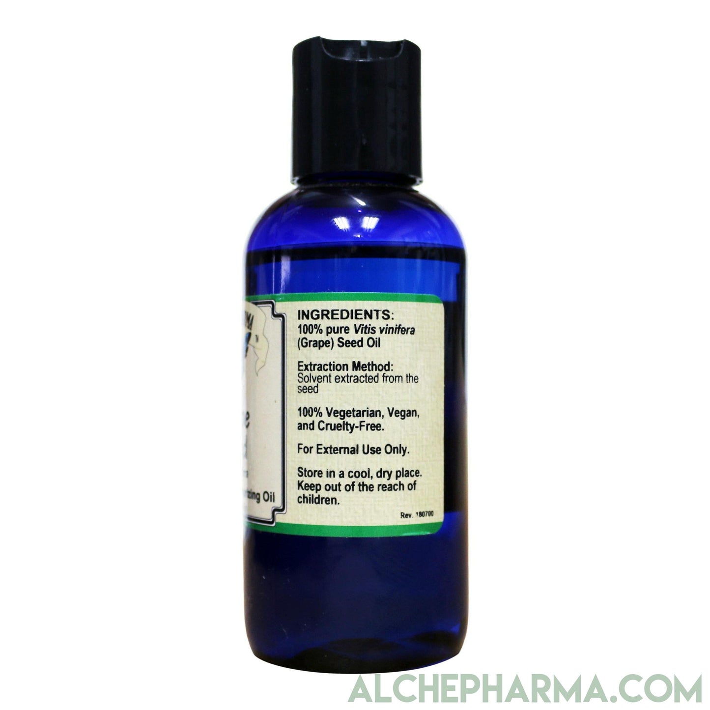 Grape Seed Oil, 100% Pure Vitis Vinifera (External Use Only) - Parve-Moisturizing-AlchePharma