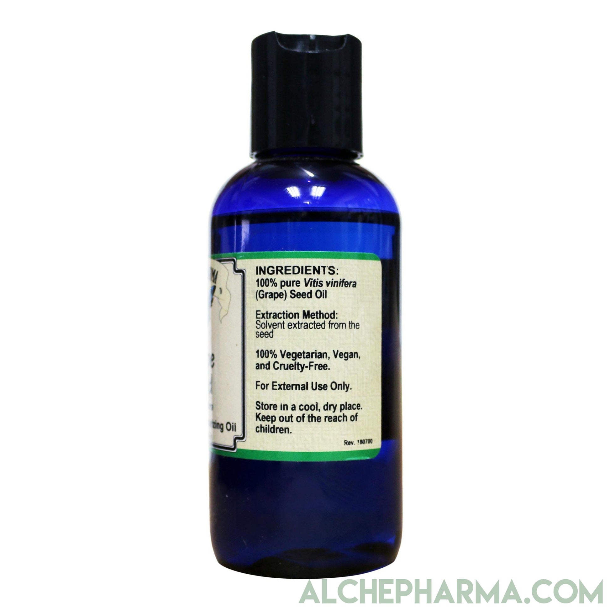 Grape Seed Oil, 100% Pure Vitis Vinifera (External Use Only) - Parve-Moisturizing-AlchePharma