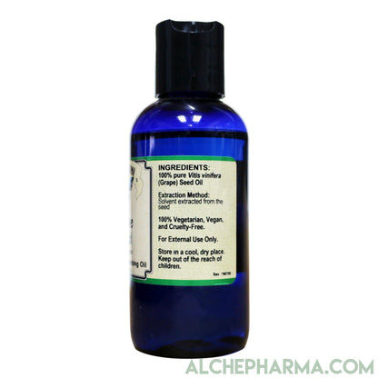 Grape Seed Oil, 100% Pure Vitis Vinifera (External Use Only) - Parve-Moisturizing-AlchePharma