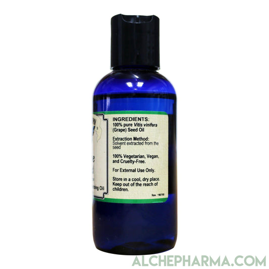 Grape Seed Oil, 100% Pure Vitis Vinifera (External Use Only) - Parve-Moisturizing-AlchePharma