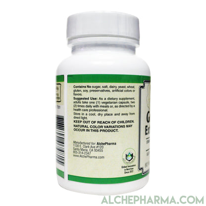 Green Tea Extract 300mg- (Water Extracted, Solvent Free, European Standardized) and 150mg Catechins per VegCap-Herb-AlchePharma