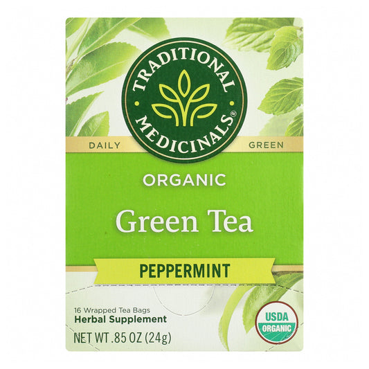 Green Tea - Peppermint, Organic-Herbal Teas-AlchePharma