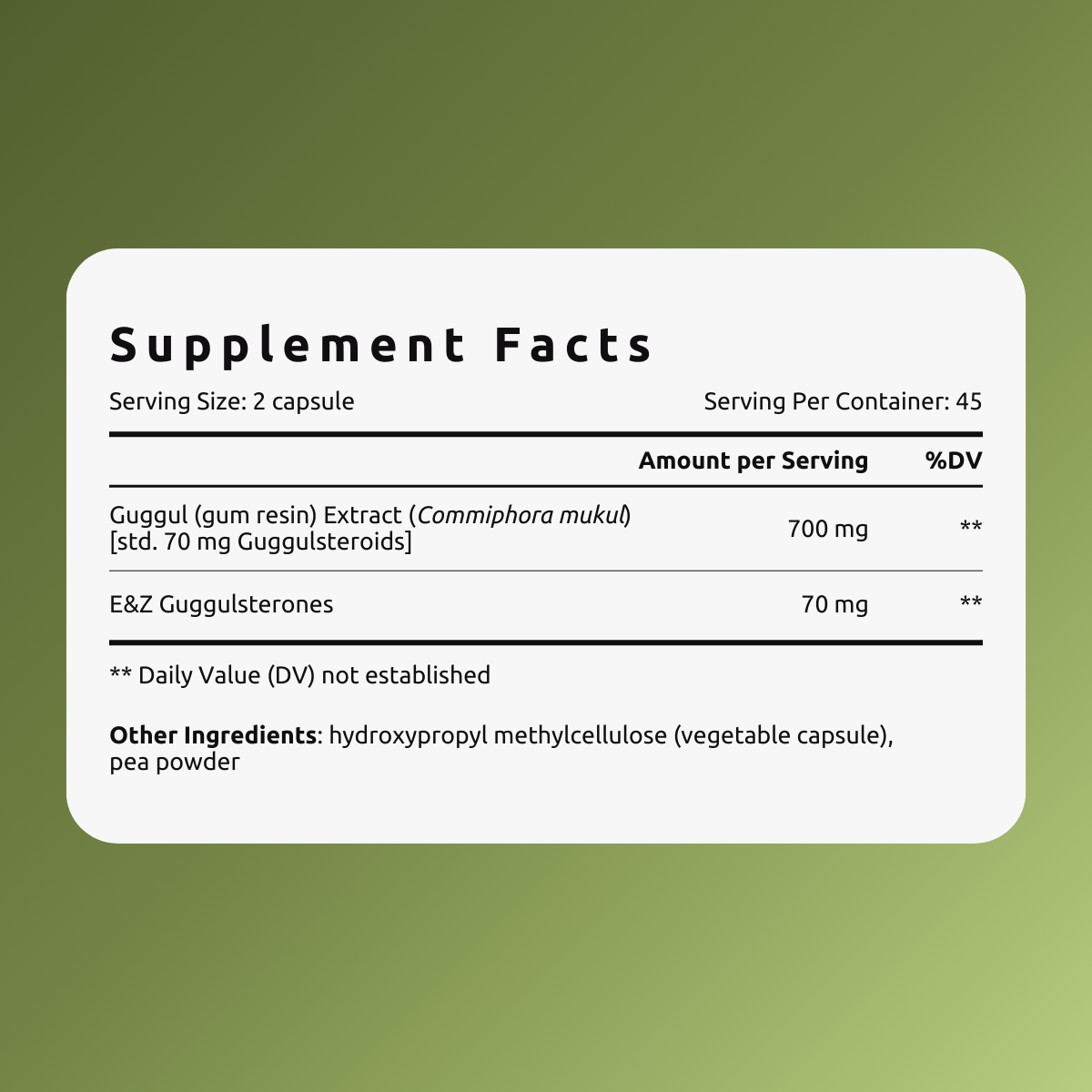 Guggulsterone - 90 capsules