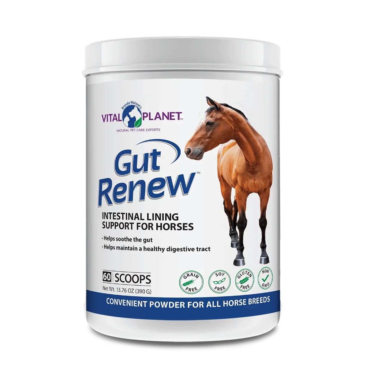 Gut Renew 13.76 Oz Powder (Intestinal Lining Support for Horses)-Pet Supplements-AlchePharma
