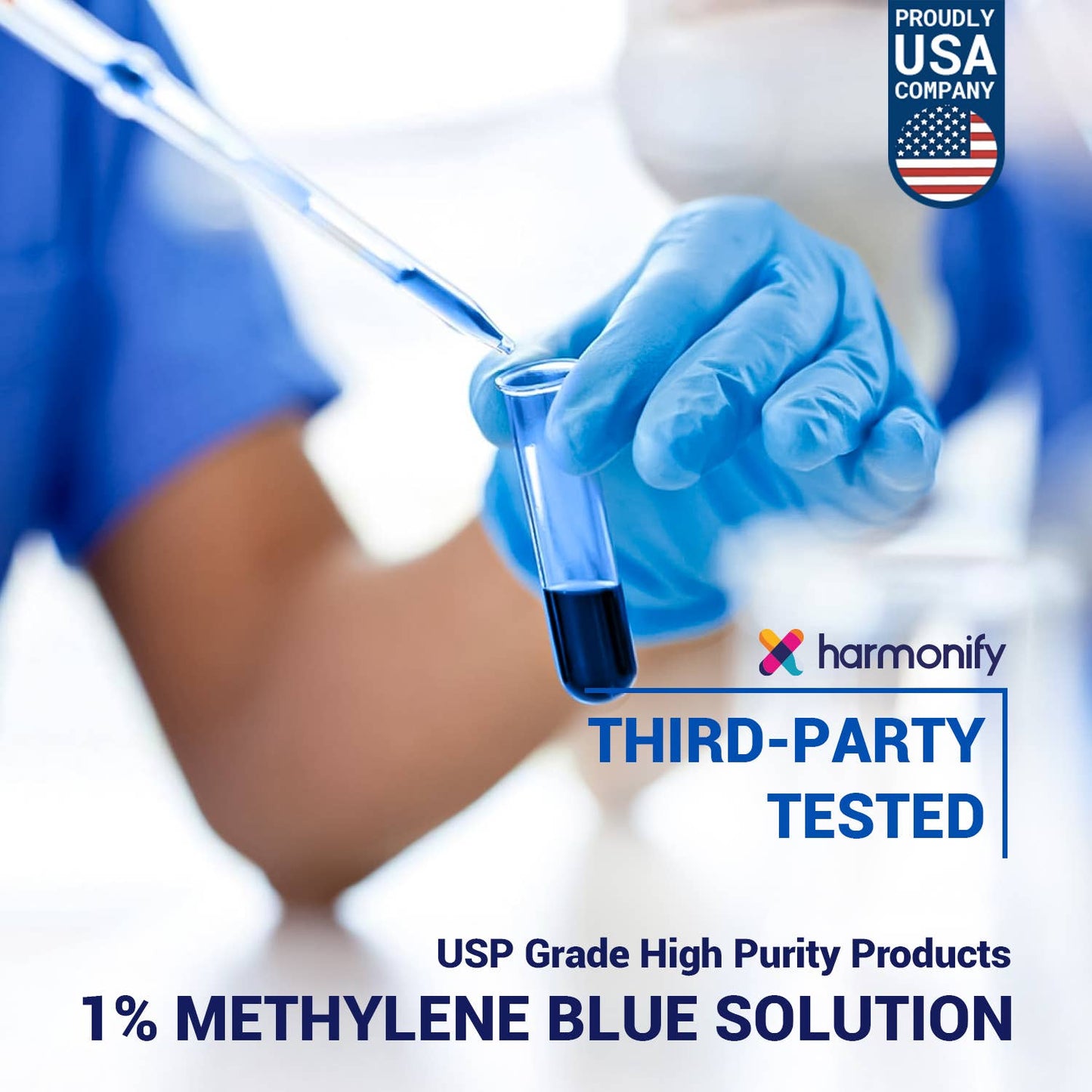 HARMONIFY Methylene Blue 50 ML (1.69 FL OZ) 1% USP-AlchePharma