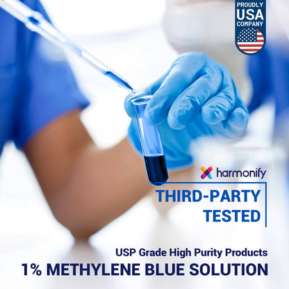 HARMONIFY Methylene Blue 50 ML (1.69 FL OZ) USP Grade %1-AlchePharma