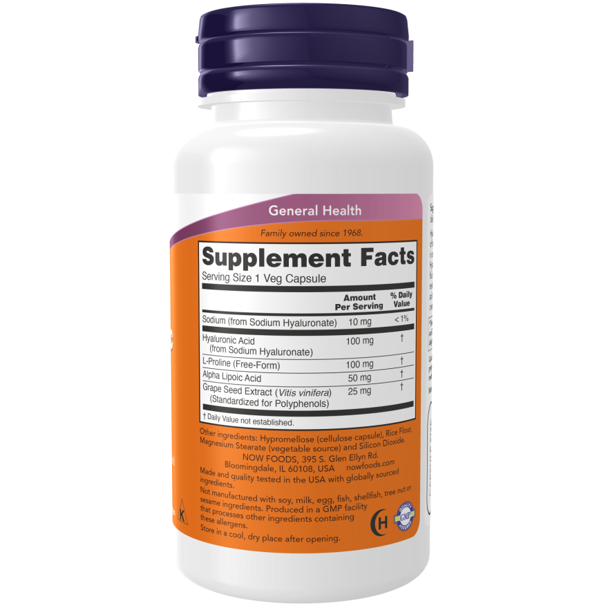 HYALURONIC ACID 100MG 2X PLUS 120 VCAPS-Joint Products-AlchePharma