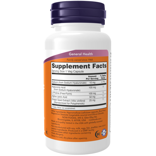 HYALURONIC ACID 100MG 2X PLUS 120 VCAPS-Joint Products-AlchePharma